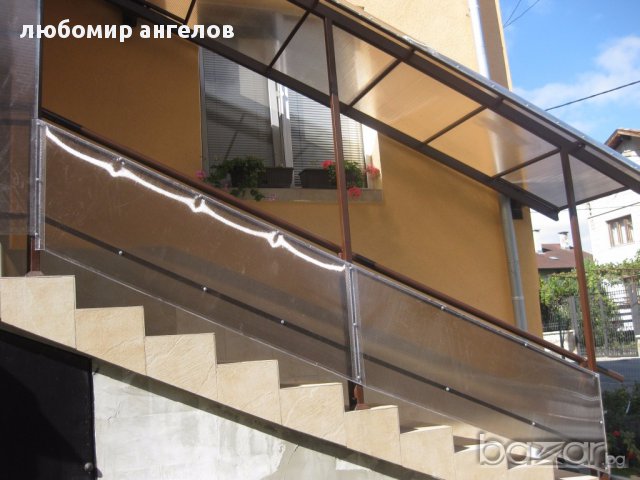 Навеси и козирки от поликарбонат, снимка 4 - Ремонти на покриви - 13136911