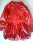 Детски шлифер за момиче в червено, елегантен с колан, снимка 5