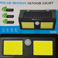 Двойна Соларна , LED лампа-стенен монтаж+PIR датчик за движение 20W-3 модела, снимка 7 - Лампи за стена - 24544660