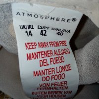 Atmosphere- ажурена блуза в екрю с пайети- L, снимка 6 - Корсети, бюстиета, топове - 21159003