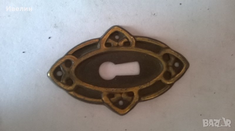 стара метална аликация,обков за мебел , снимка 1