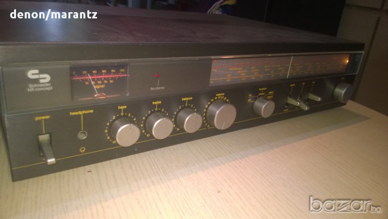 schnеider team 200r-hi-fi concept-stereo receiver-53/37/13см-нов внос от швеицария, снимка 1