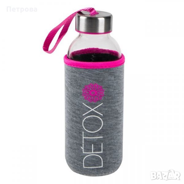 Стъклена бутилка за вода-400 мл., снимка 1