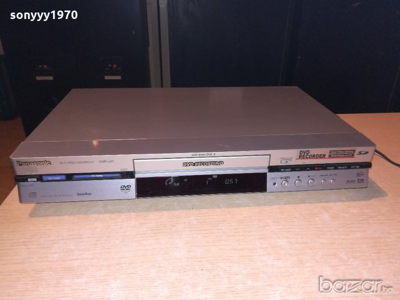 panasonic dmr-e60ep dvd recorder-made in japan-внос швеицария, снимка 1
