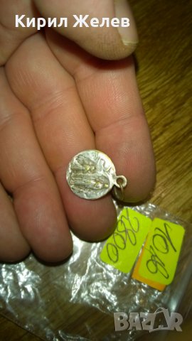 Стар Католически Посребрен Бронзов Медальон -402, снимка 3 - Колекции - 24069549