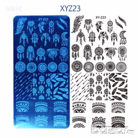 XY-Z23 капани за сънища плочка щампа шаблон за печат на нокти, снимка 2 - Продукти за маникюр - 19016846