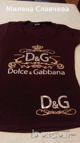 Дамска тениска DOLCE&GABBANA, снимка 3 - Тениски - 20859472