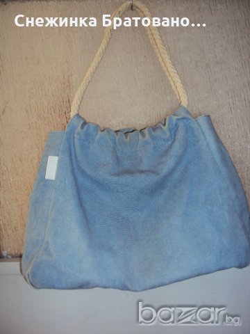 Дънкова чанта на Фурла, снимка 1 - Чанти - 18442183