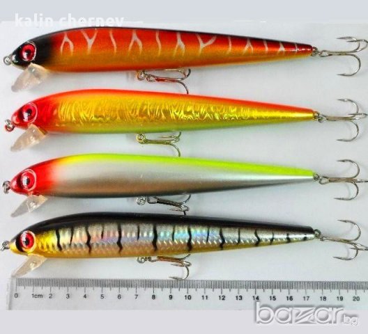 воблери 17.6см 27.2г 4 цвята, снимка 2 - Такъми - 9016325