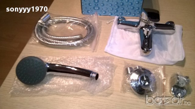 Нов комплект смесител с душ за баня, снимка 4 - Душ кабини и вани - 16140835