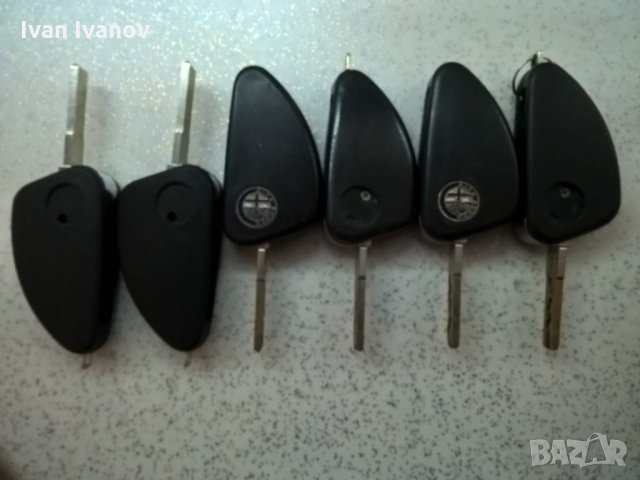 Ключове за Алфа Ромео 156 с 2 бутона - стари, снимка 6 - Части - 25115144