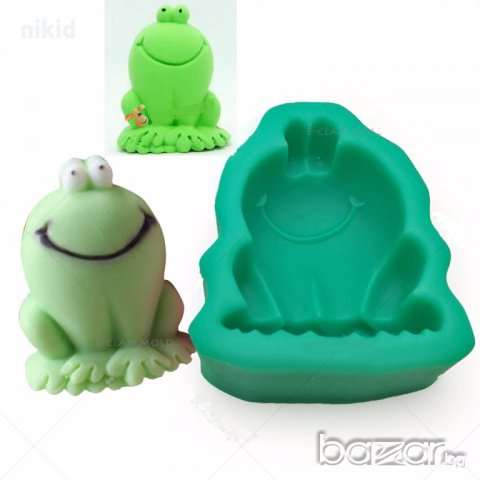 3D голяма жаба дълбок силиконов молд за украса декор торта фондан шоколад гипс сапун
