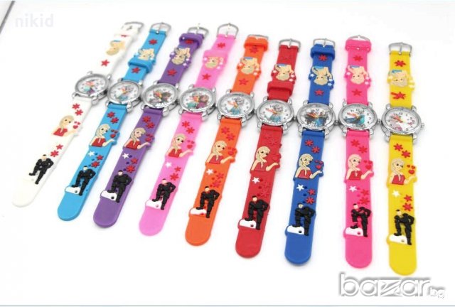 Елза Анна силиконова верижка от замръзналото кралство детски часовник, снимка 4 - Детски - 20528220