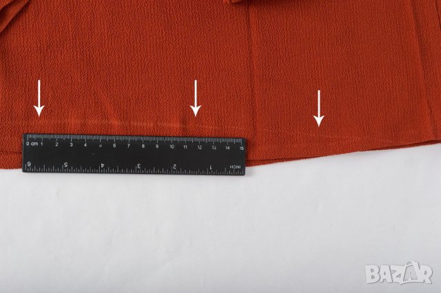 Дамска блуза цвят керемида марка Fever City - L, снимка 5 - Блузи с дълъг ръкав и пуловери - 23165827