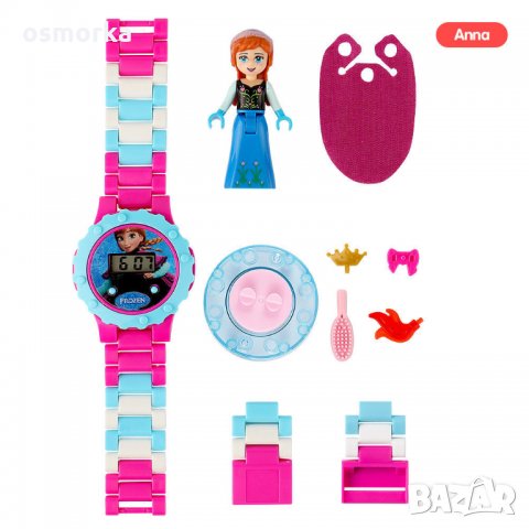 Детски часовник с играчка фигурка тип Anna Frozen Ана       , снимка 1 - Детски - 24320519