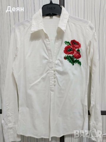 Дамска риза с ръчно бродирани шевици, снимка 3 - Ризи - 25933831