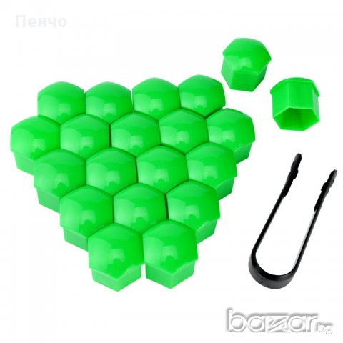 Капачки, тапи за болтовете на джантите на кола, автомобил, камион 17мм прахова защита, цветни украса, снимка 10 - Аксесоари и консумативи - 20799324