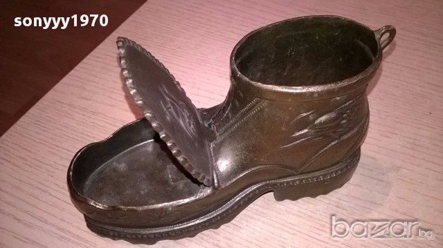 РЕТРО Обувка-made in italy-15х8х6см-внос швеицария, снимка 8 - Антикварни и старинни предмети - 17809137