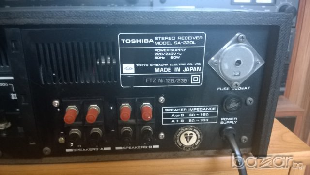 toshiba sa-220l stereo receiver-made in japan-ретро ресивър, снимка 18 - Ресийвъри, усилватели, смесителни пултове - 7312685