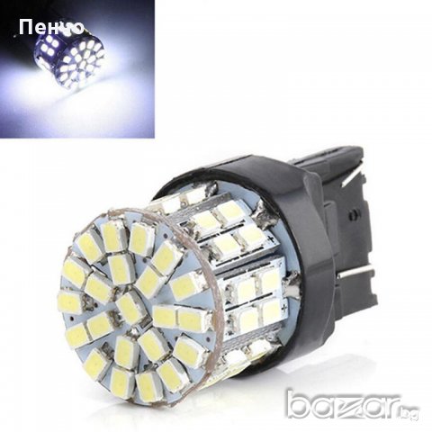 Габарити цокъл T20 5W 50SMD за кола Бяла LED лампа за паркиране, снимка 8 - Аксесоари и консумативи - 19907435