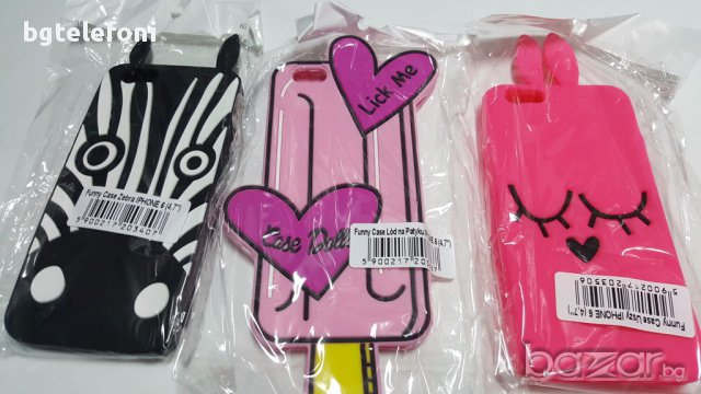 3D цветен силикон за iPhone 5/5s/5se,iPhone 6/6s,iPhone 7, снимка 5 - Калъфи, кейсове - 17567856