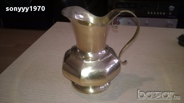 Красива кана в цвят злато-14х14х11см-внос швеицария, снимка 9 - Антикварни и старинни предмети - 17140132