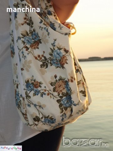 Текстилна дамска чанта, снимка 2 - Чанти - 21326744