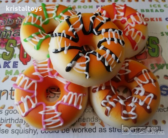 Новата мания Скуиши Squishy вече са тук! Скуиши Поничка!, снимка 1