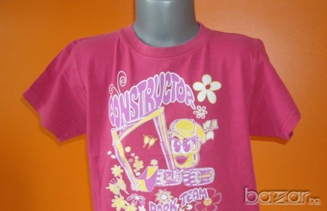 Хубава цикламена тениска,104 см. 