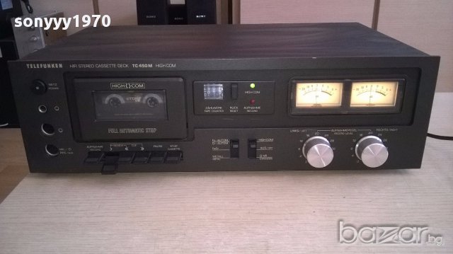 Ретро колекция telefunken tc450m high com-deck-germany-внос швеицария, снимка 4 - Ресийвъри, усилватели, смесителни пултове - 17948425