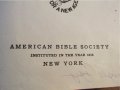 †Старинна американска библия American Bible - 1094 ст. стария и новия завет , снимка 3
