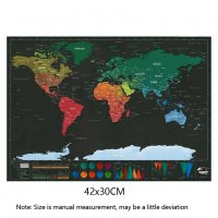 Скреч карта на света за пътешественици, снимка 2 - Картини - 22520427