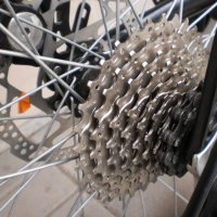 Продавам колела внос от Германия алуминиев планински МТВ велосипед GUTTER 09 26 цола диск, DEORE,27 , снимка 4 - Части за велосипеди - 20728273