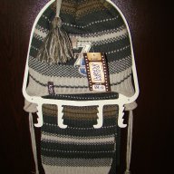 Комплект шапка и шал за 7-8 год. - нови, снимка 3 - Шапки, шалове и ръкавици - 9902055