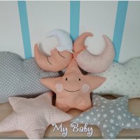 Комплект от 7 части декоративни възглавнички за бебе, снимка 1 - Други - 21226877