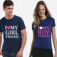 За ВЛЮБЕНИ! Дизайнерски LOVE BOY / GIRL тениски ! Поръчай модел с ТВОЯ ИДЕЯ или ДИЗАЙН!, снимка 1 - Тениски - 15649595