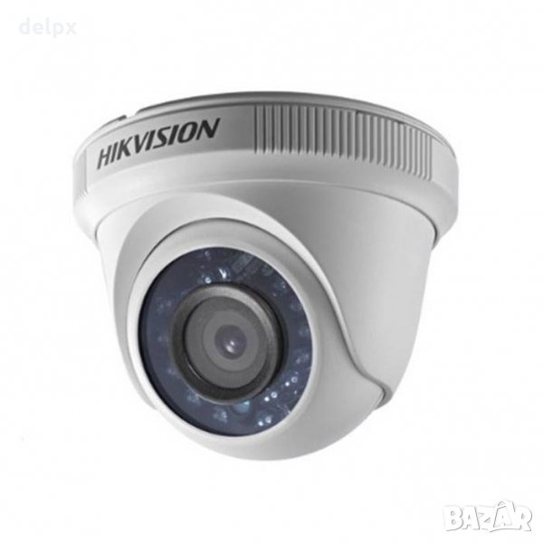Камера куполна цифрова за видео наблюдение цветна DS-2CE56C0T-IRF 1Mpx, снимка 1