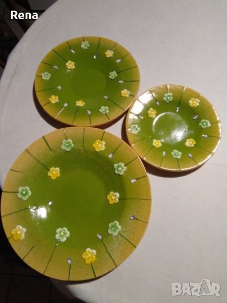 Декоративни релефни нови керамични чинии, снимка 1