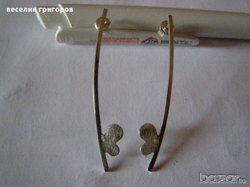 сребърни обеци, снимка 1