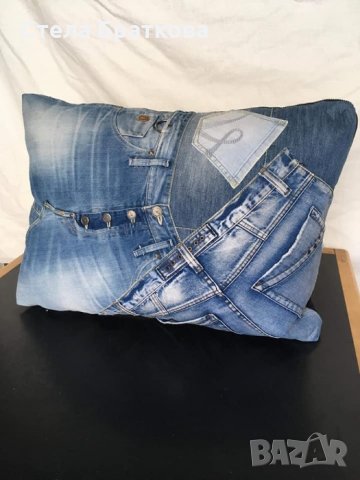 Дънкови изделия / Ръчно изработени, снимка 2 - Възглавници - 22317787