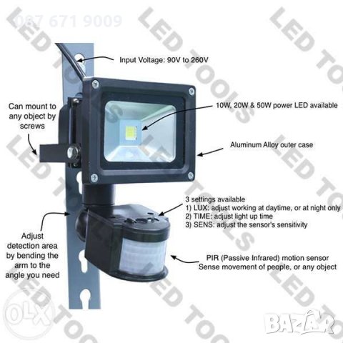 Ниски Цени ЛЕД прожектори 10w 20w 30w 50w 100w , LED диоден прожектор , снимка 4 - Прожектори - 23312318