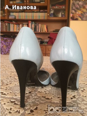 Дамски обувки естествена кожа, снимка 2 - Дамски обувки на ток - 15835590