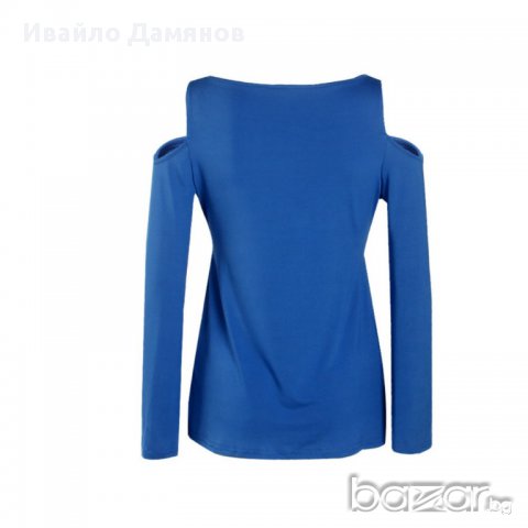Нова дамска (женска) блуза с дълъг ръкав и презрамки, снимка 5 - Блузи с дълъг ръкав и пуловери - 16572658