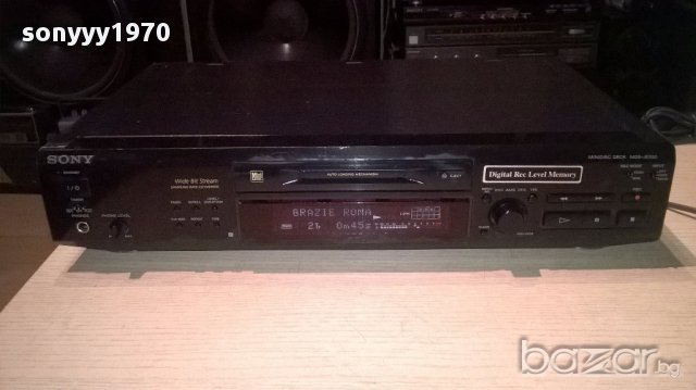 Sony mds-je520-minidisc deck-made in japan-внос швеицария, снимка 9 - Ресийвъри, усилватели, смесителни пултове - 15322286