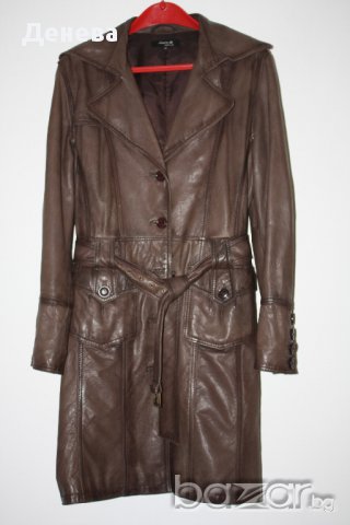 Кожено дамско манто 100% естествена кожа, снимка 6 - Палта, манта - 11697622