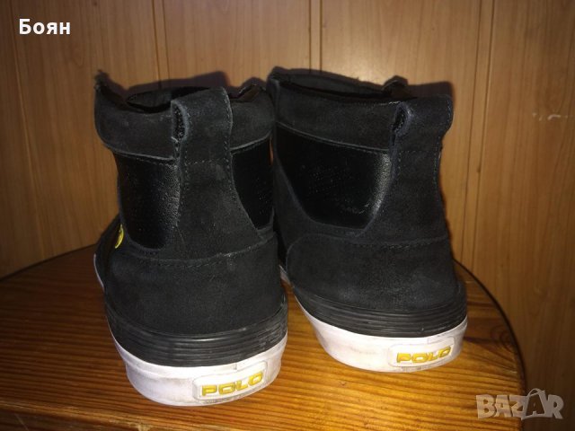 Кожени кецове POLO Ralph Lauren Nikolas High Sneakers, снимка 7 - Кецове - 23806295