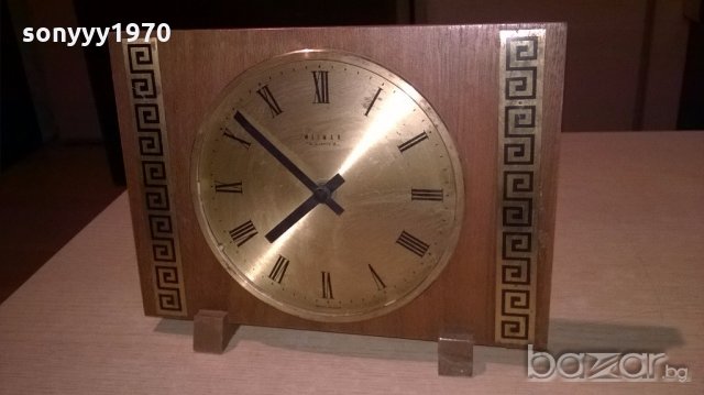 немски ретро часовник-25х19см-внос швеицария, снимка 2 - Колекции - 19967966