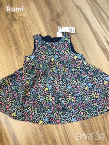 Оригинални нови цветни роклички H&M! 68р, снимка 2 - Бебешки рокли - 24741749