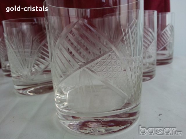  кристални чаши за уиски , снимка 11 - Сервизи - 20129381
