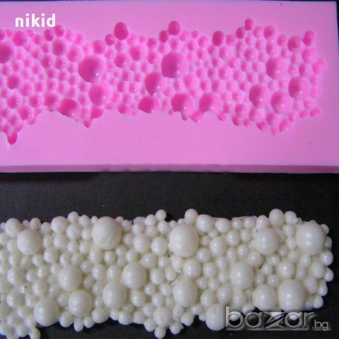 перлен борд форма за перли перлички силиконов молд декор украса торта фондан и др, снимка 4 - Форми - 13590909